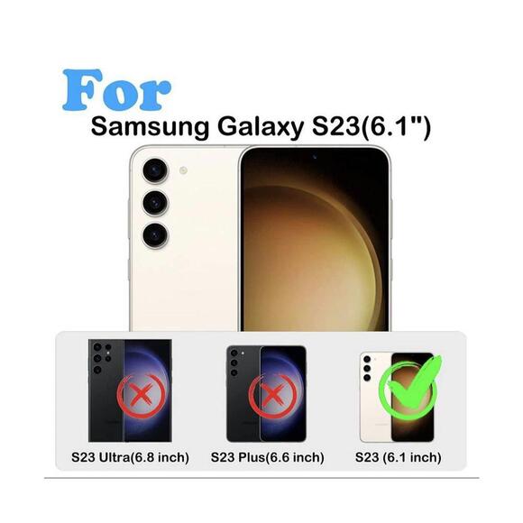 Samsung Galaxy S23 Case with 2 Screen Protectors and 2 Camera Lens Protectors - Picture 3 of 5